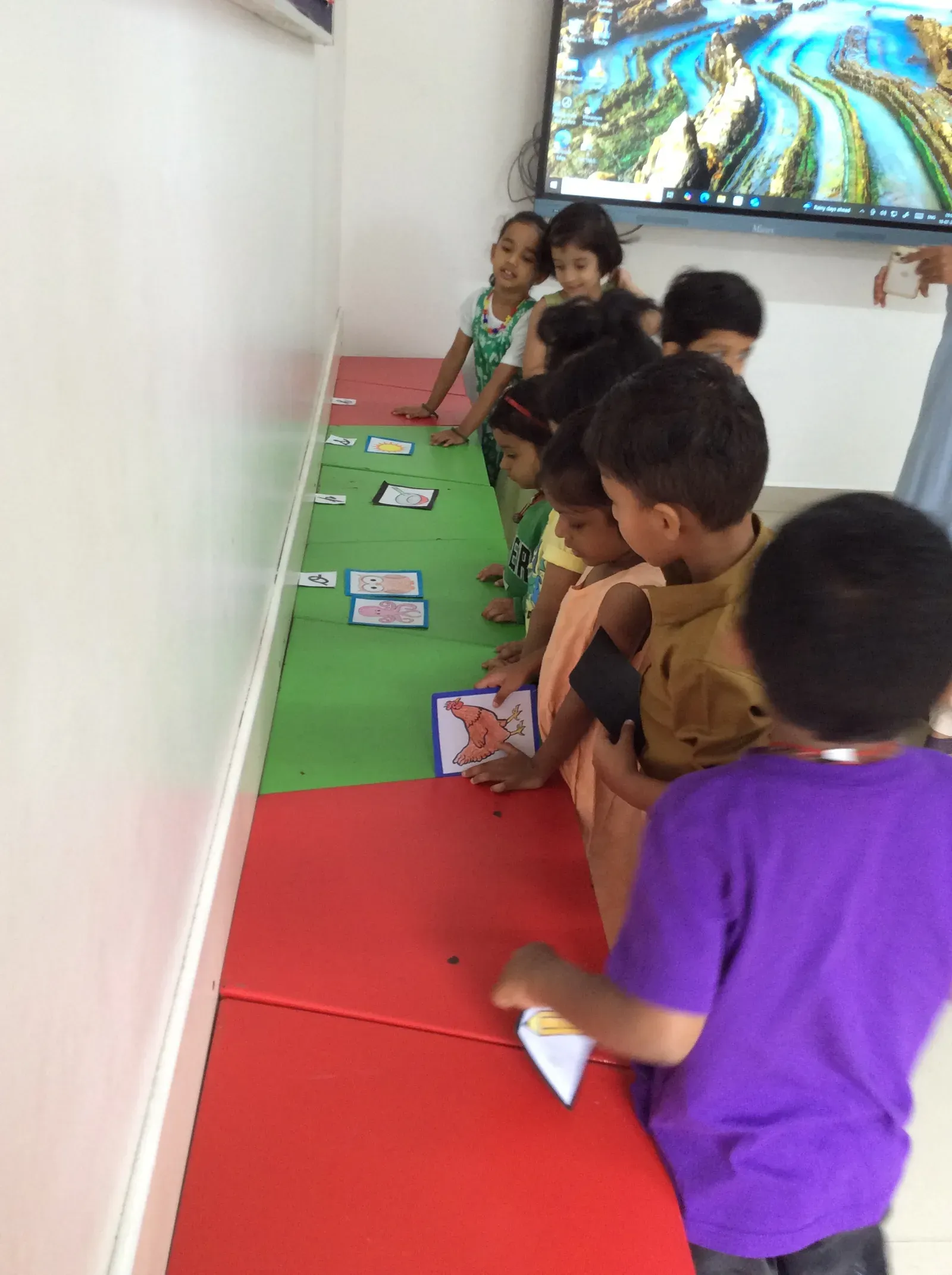 Foundational wing students at a classroom activity
