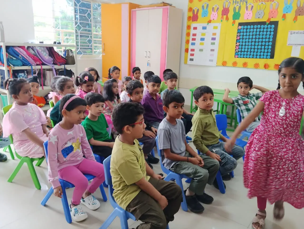 Foundational wing students at a classroom activity