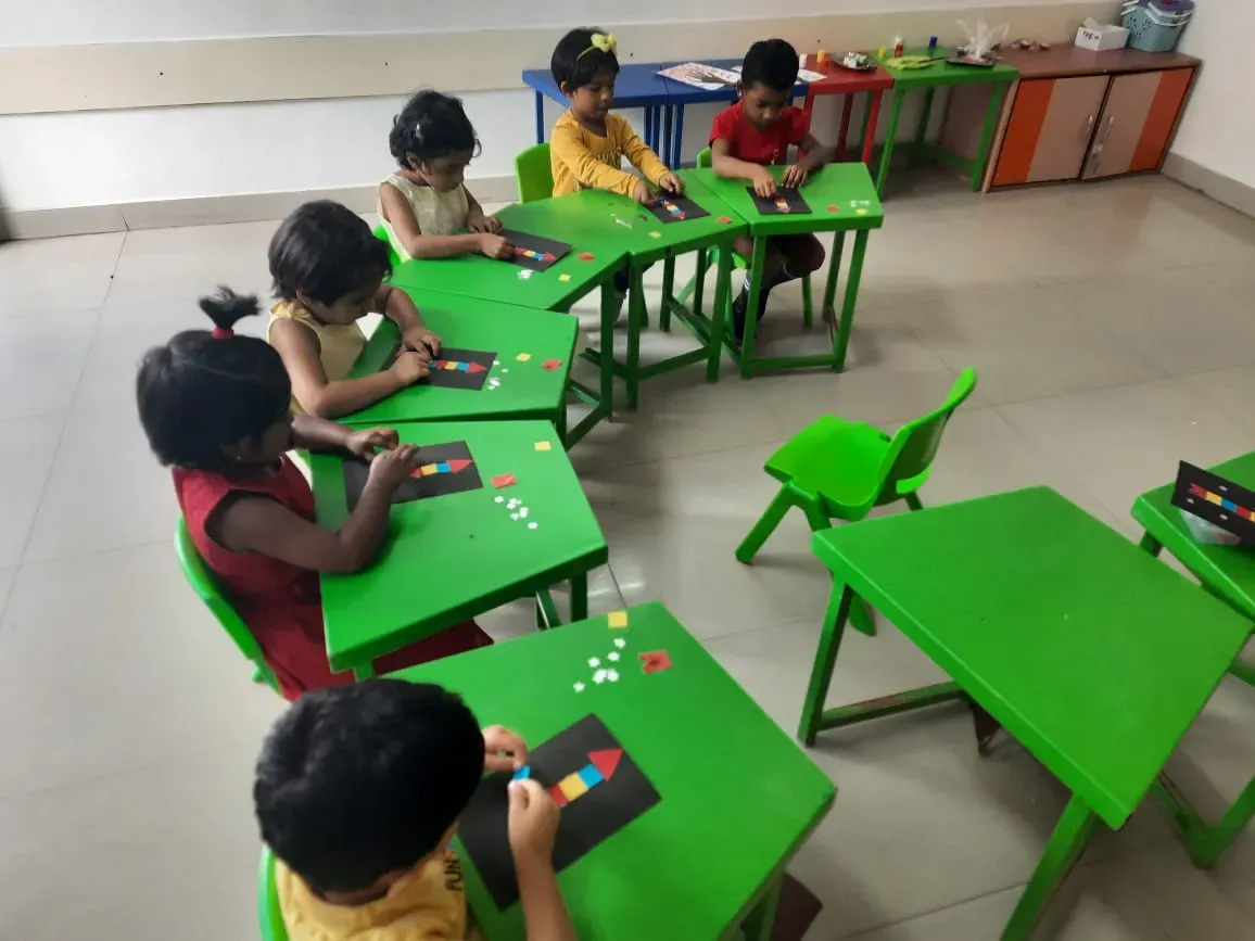 Foundational wing students at a classroom activity