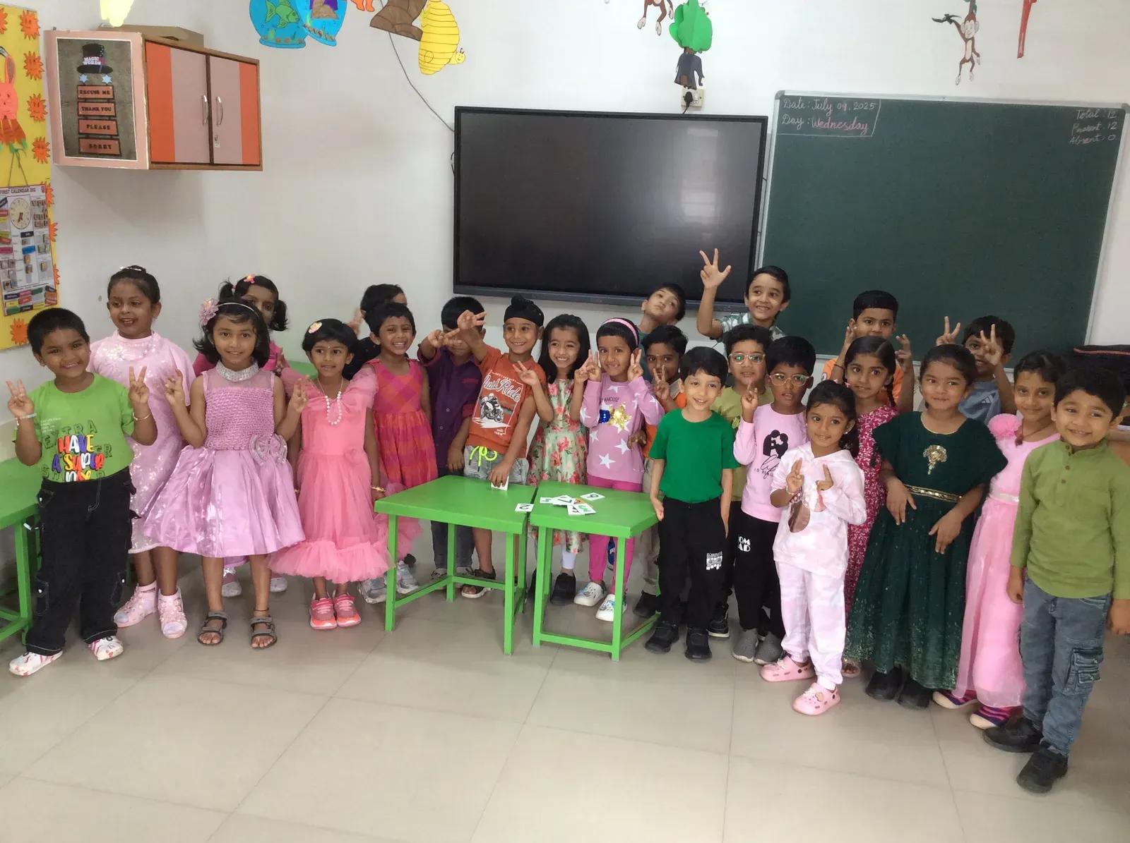 Foundational wing students at a classroom activity
