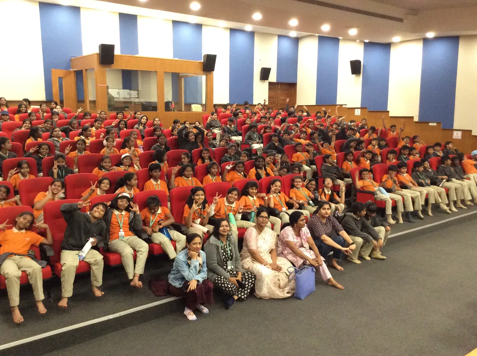 Middle school students at a school activity