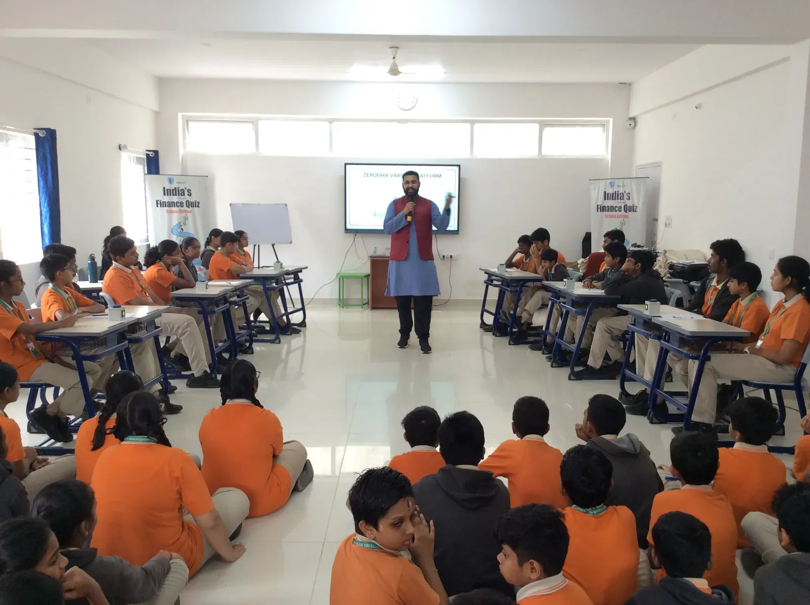 Middle school students at a school activity