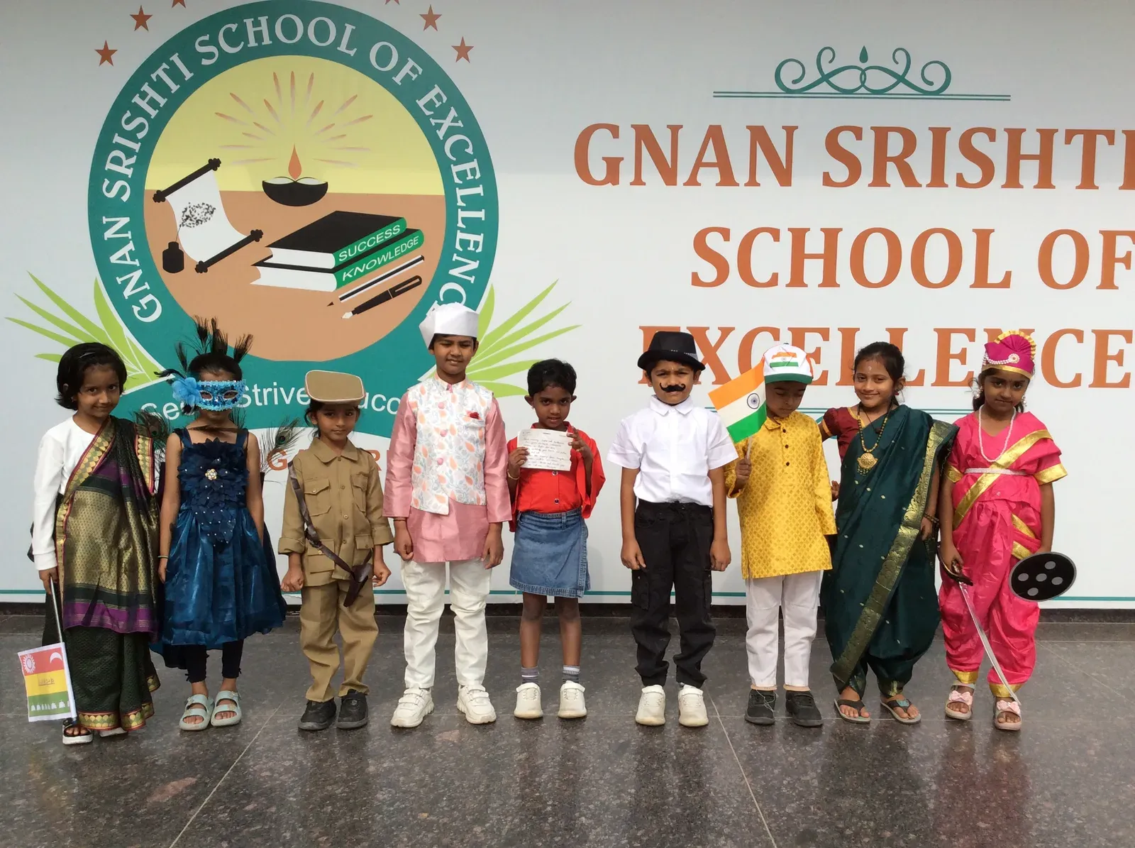 Preparatory school students at a school activity