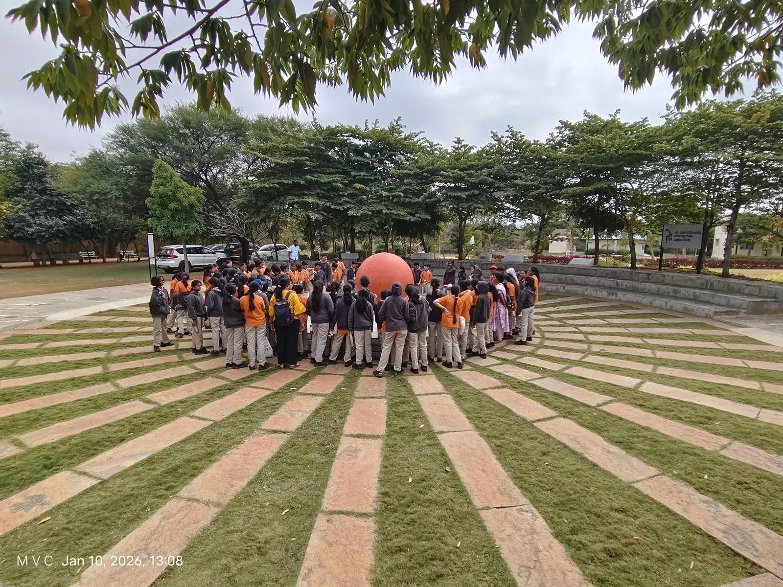Secondary school students at a school activity