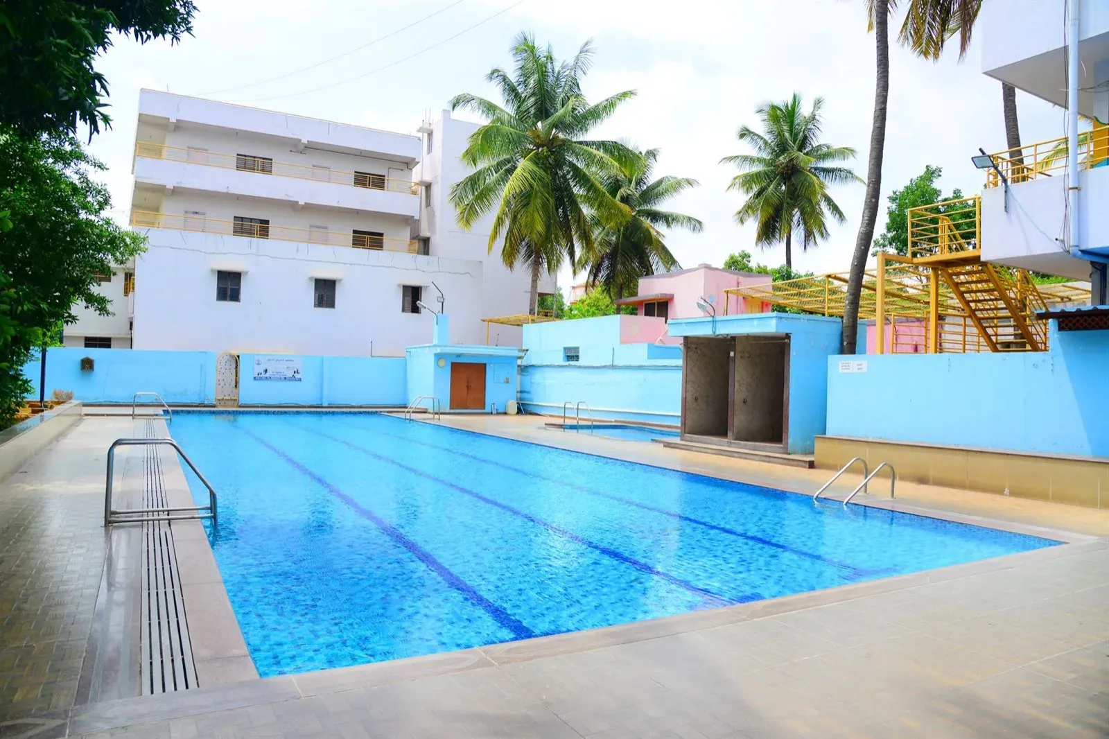 The school swimming pool
